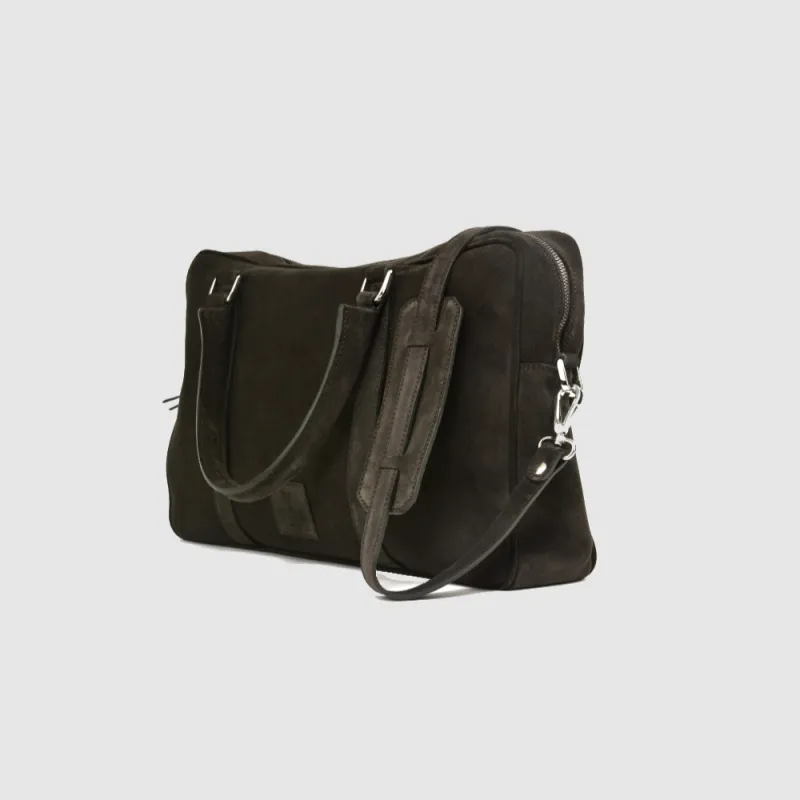 Singlezipp Bag MIKA suede brown